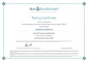 DUN & BRADSTREET DUNS CERTIFICATE
