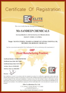 Good Manufacturing Practice